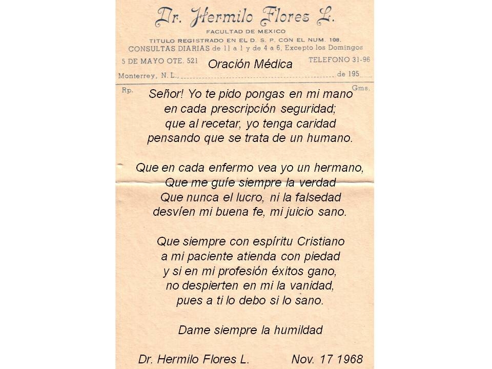 Oracion médica